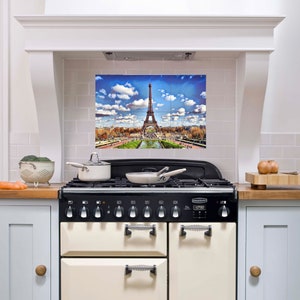 Tile Mural/Mosaic Ceramic Panel of Paris Tour Eiffel - Tour Eiffel print - Paris  Wall Art - Paris print -Tile Mural - Tile Mosaic
