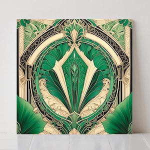 Art Deco Ceramic Tiles: Geometric Wall Decor Retro Kitchen Backsplash Bathroom