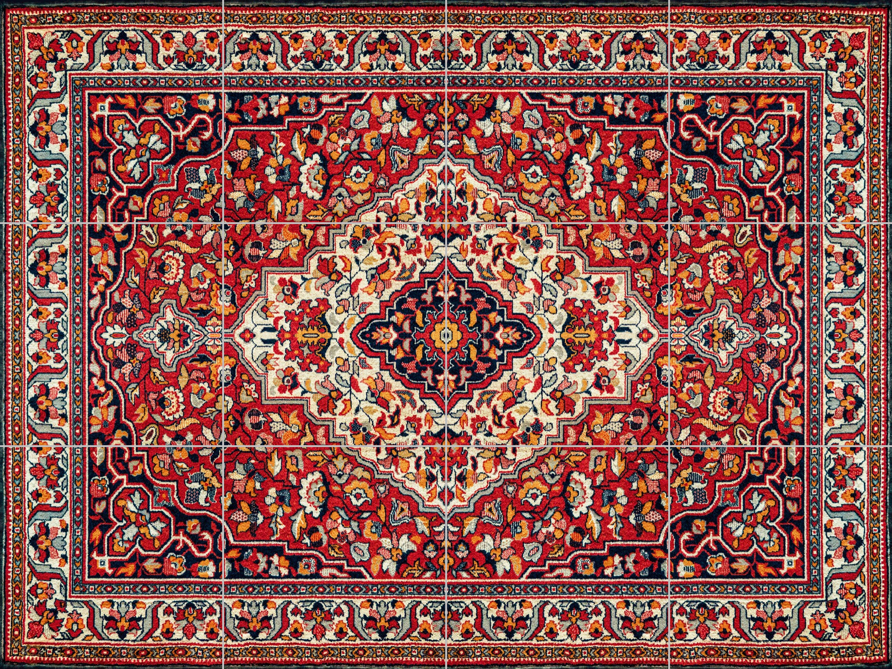 Arabic Pattern Tile Mural: Ceramic Mosaic Panel, Islamic Art Decor - Etsy