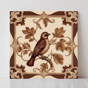 Victorian Bird Ceramic Tiles: Kitchen Backsplash Decor Bathroom tiles