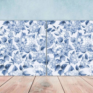 Floral Tiles Flower Design - Set of 2 Flowers Wall Decor Tiles, Kitchen Backsplash Tiles, Table Decorative Tiles, Bathroom Tiles