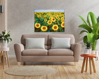 ビワハイジ写真パネル ひまわり畑のタイル壁画：光沢のあるセラミックモザイクパネル - Etsy 日本