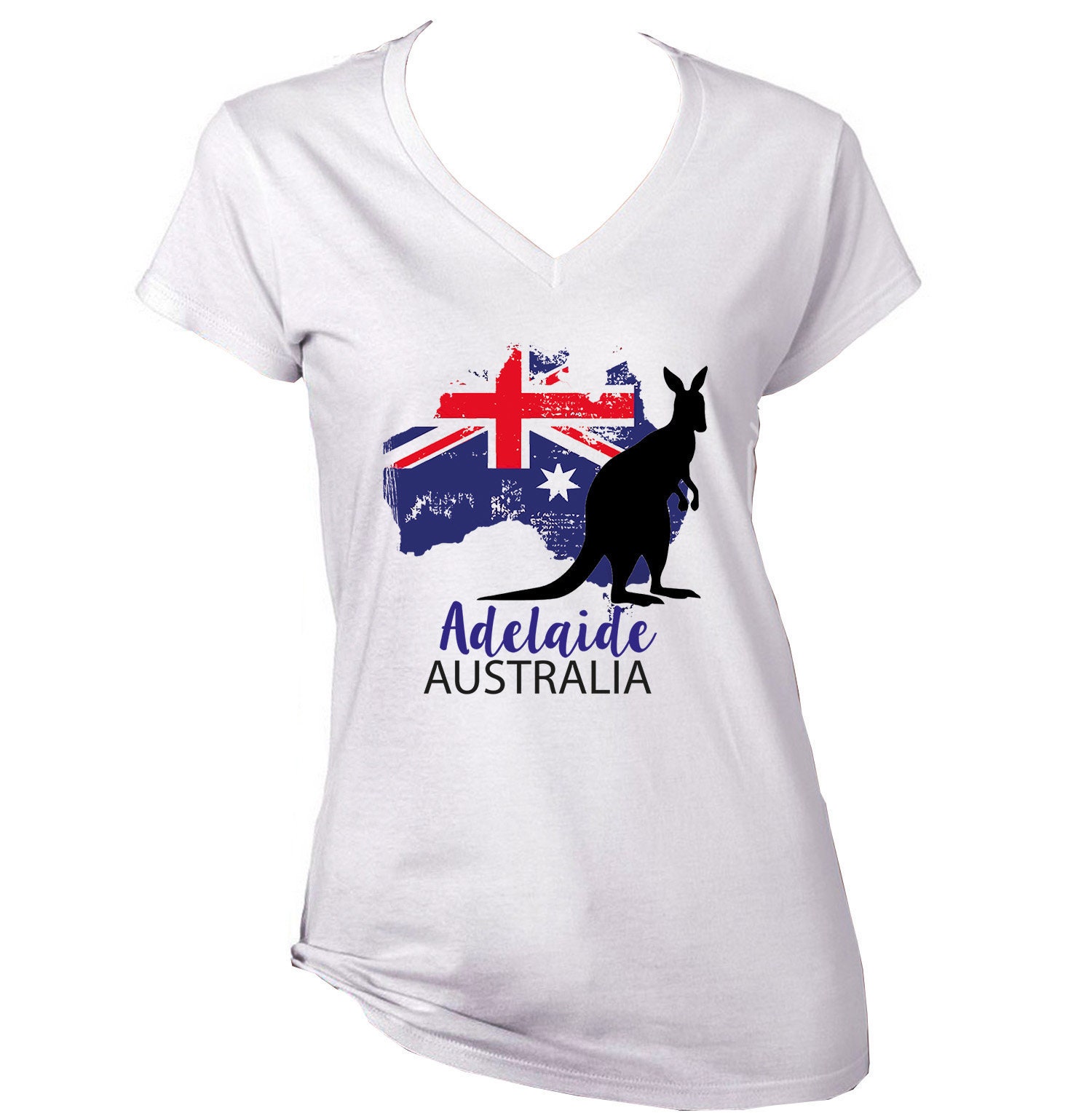 Image of Adelaide Australia - New Cotton White Lady T Shirt