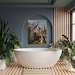 DOG COCKERELS rooster peacock D. de Coninck Tile Mural Backsplash Marble Ceramic