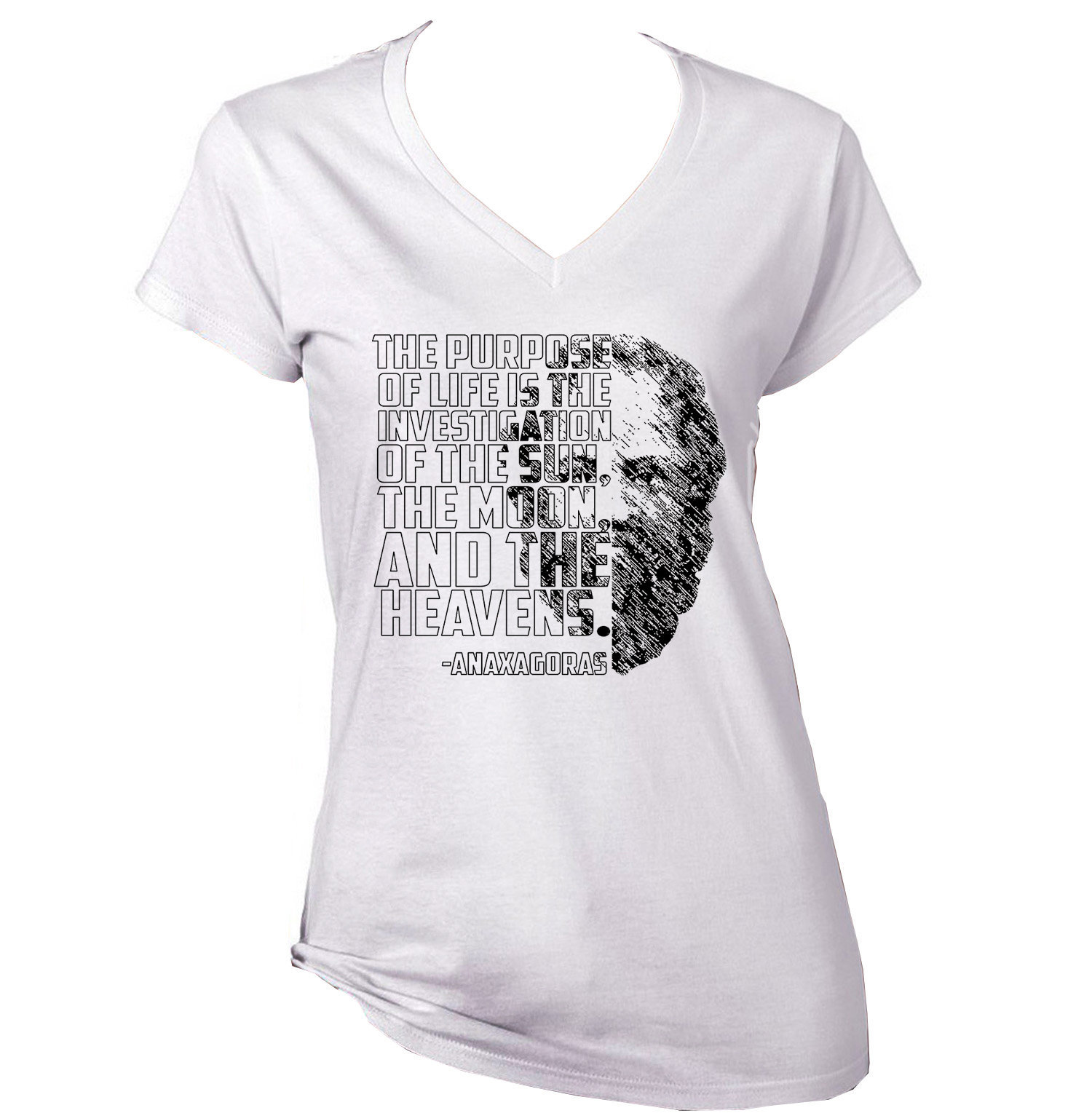 Image of Anaxagoras - The Purpose Of Life New Cotton White Lady T Shir