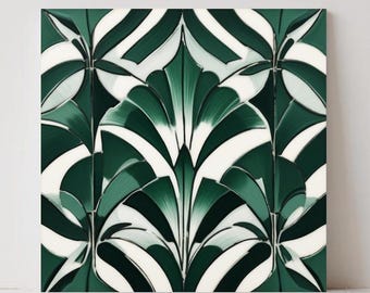 Art Deco Keramikfliese - Geometrische Wanddekoration, Küchenrückwand