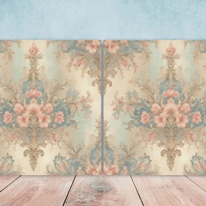 Victorian Tiles - Set of 2 Victorian Wall Decor Ceramic Tiles - Kitchen Backsplash Tiles, Table Decorative Tiles, Bathroom Tiles, Coaster