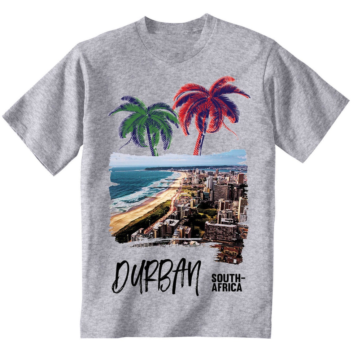 Durban South Africa Man new cotton grey tshirt Etsy
