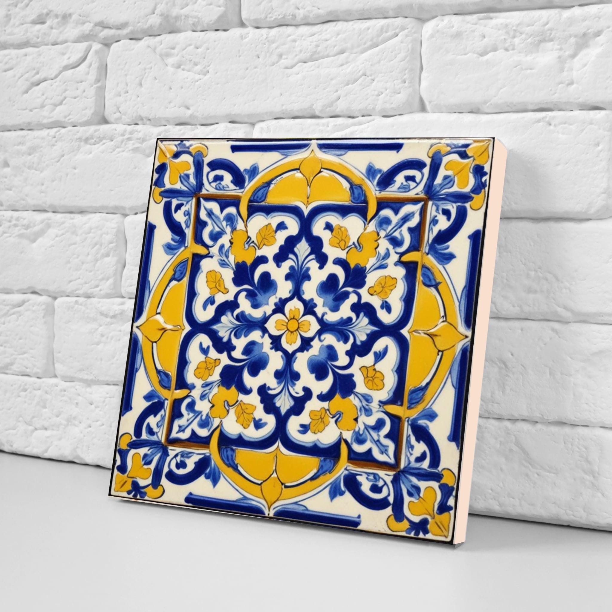 Portuguese Azulejo Tile Set: Mediterranean Kitchen Backsplash Bath Home ...