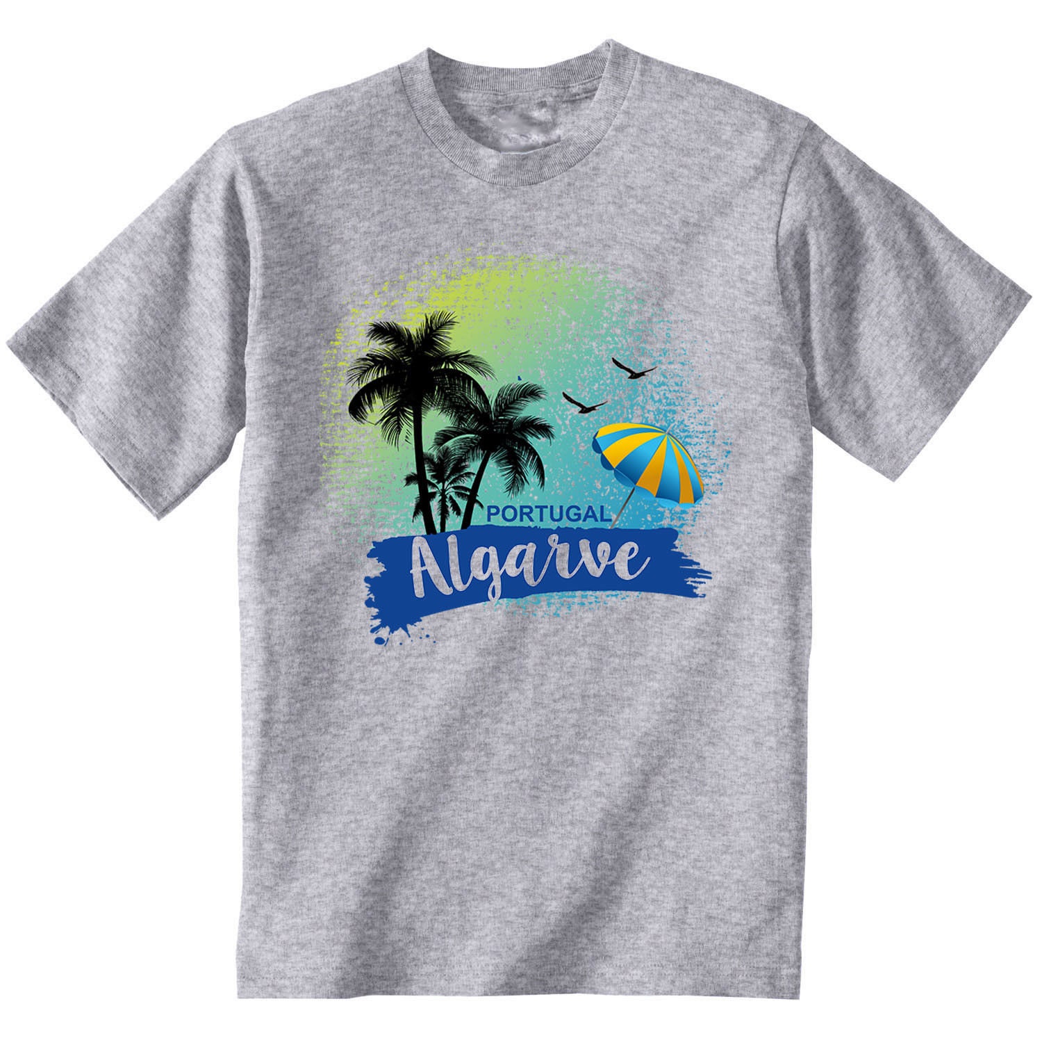 Image of Algarve - Man New Cotton Grey T-Shirt