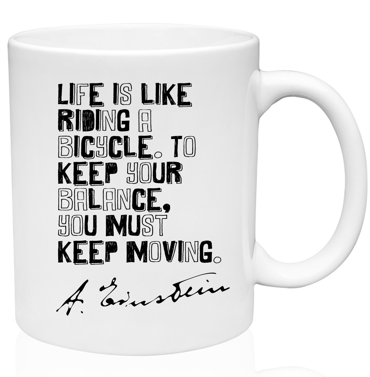 einstein riding a bicycle