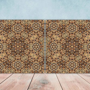 Moroccan Ceramic Tiles - Set of 2 Moroccan Wall Decor Tiles - Kitchen Backsplash Tiles, Table Decorative Tiles, Bathroom Tiles, Coaster
