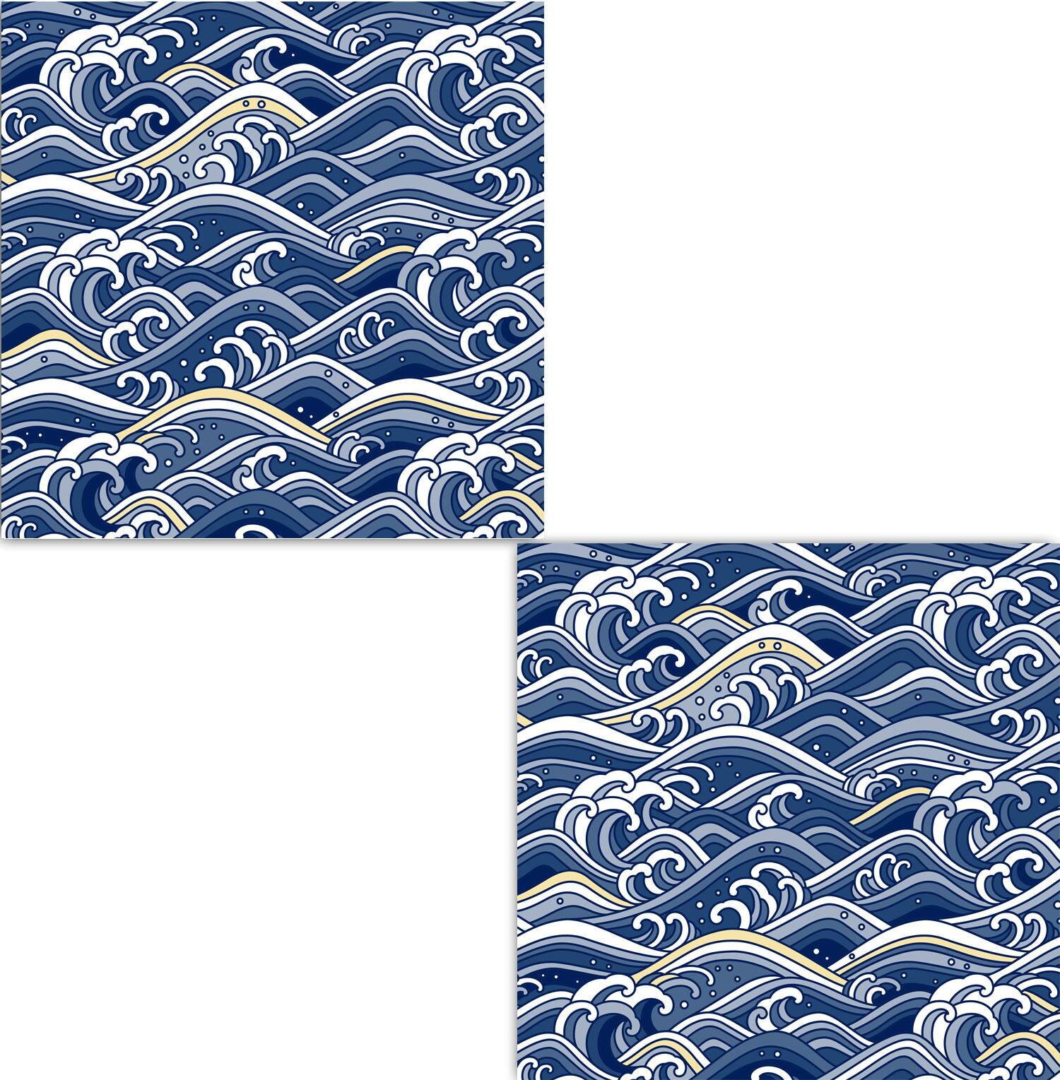 Japanese Tiles Design Two 6 x 6 inches decorative ceramic Etsy