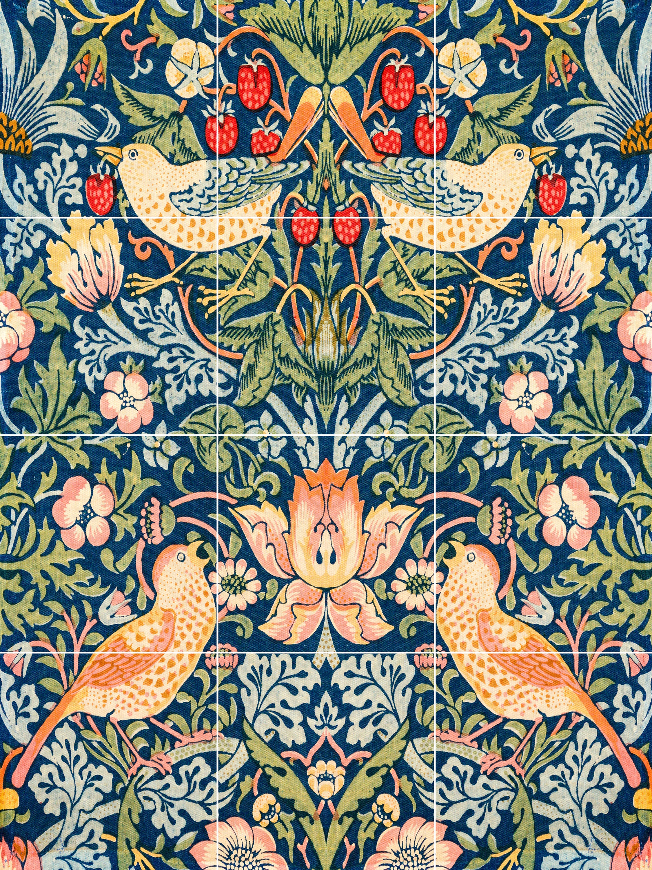 ウイリアムモリス　デザインタイル ウィリアム・モリス デザインタイル アーティチョーク - ハイ