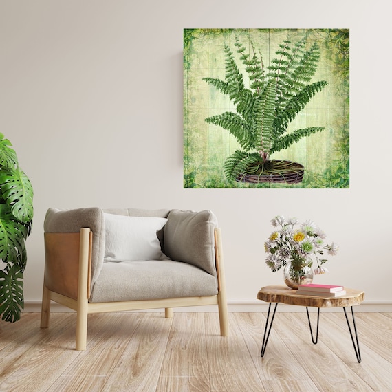 シダのタイル壁画：植物モザイクセラミック壁アート - Etsy 日本