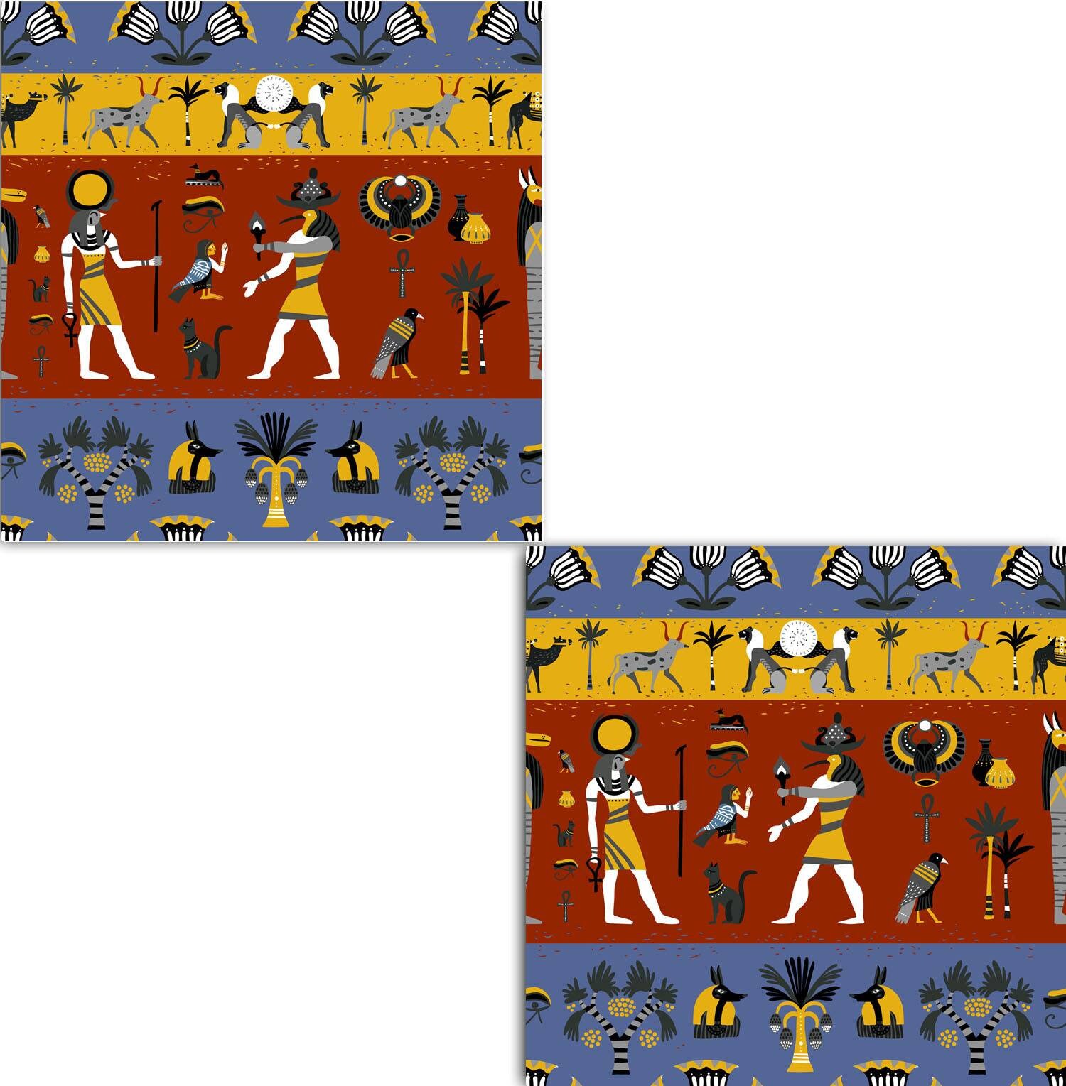 Egyptian Tiles Egypt Tile Two 6 X 6 Inches Decorative Etsy UK