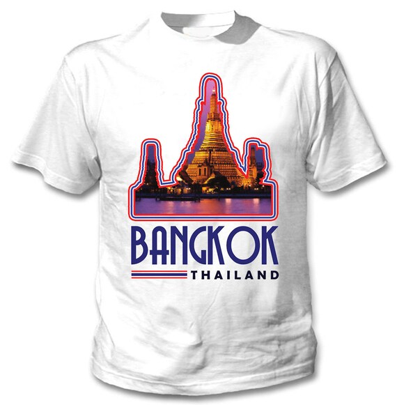 Bangkok Thailand 3 Man new cotton white tshirt Etsy