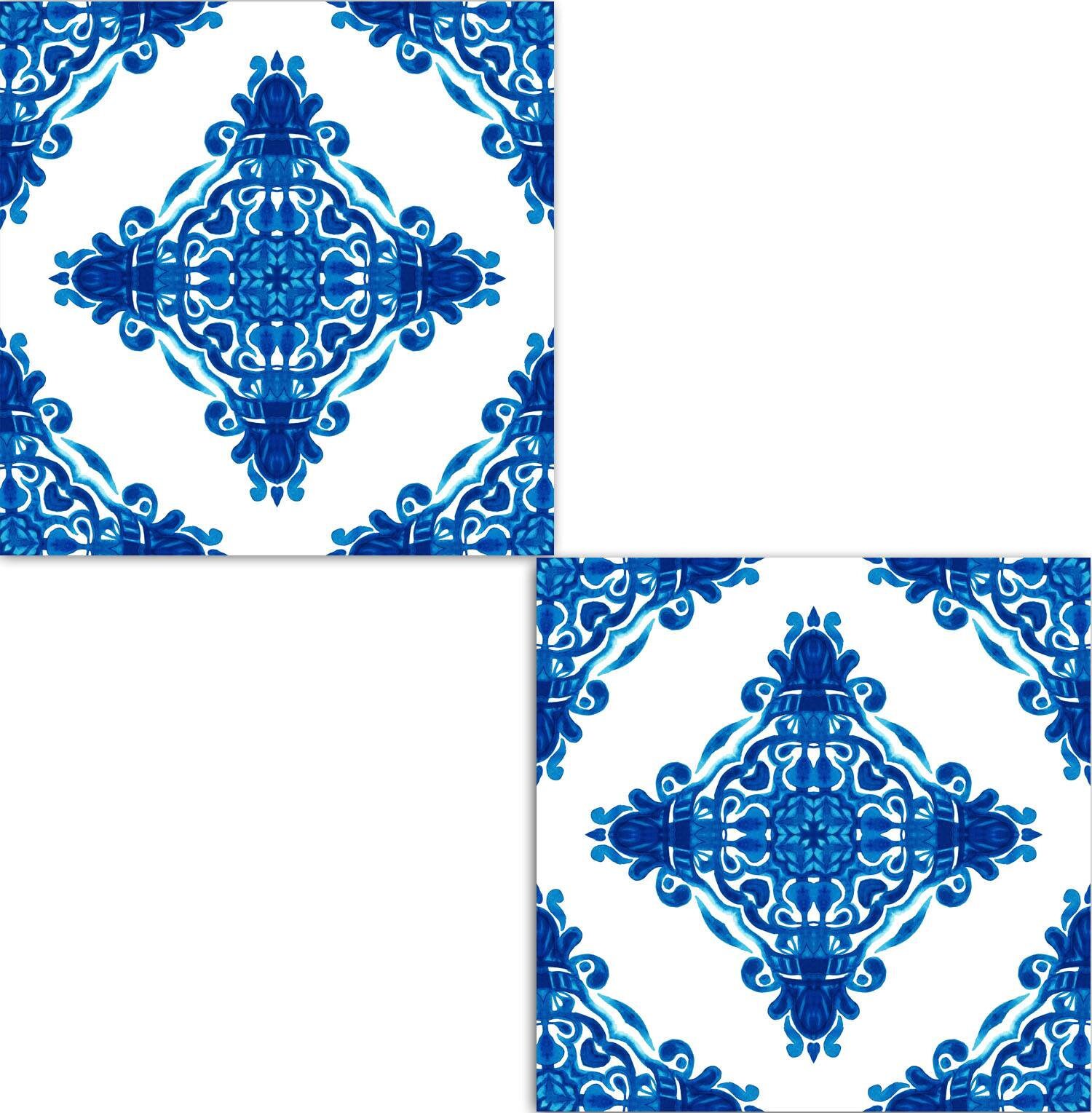 Marokkanische Fliesen Design Zwei 6 x 6 Zoll dekorative | Etsy