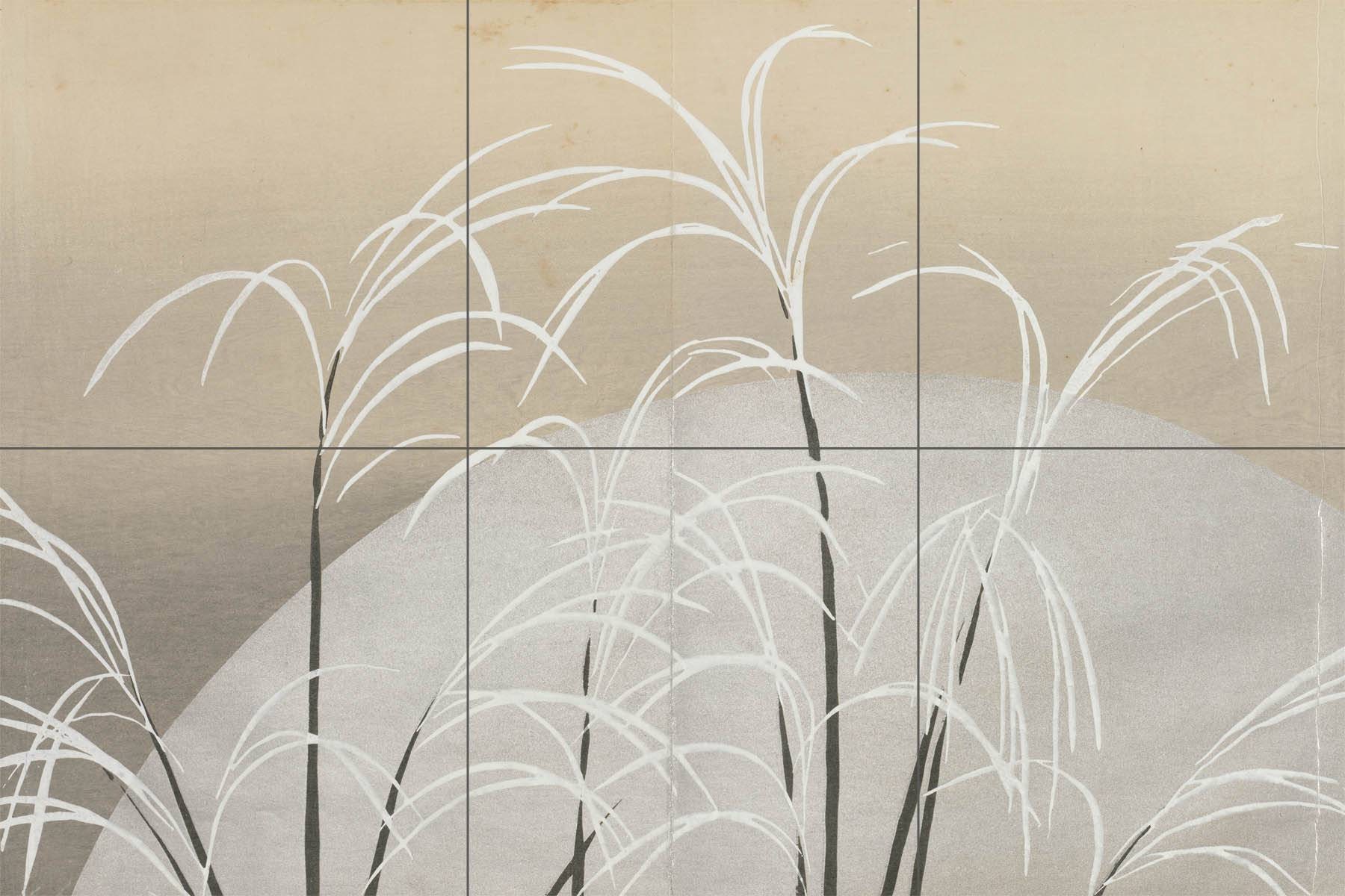 陶板絵画 タイル絵画 タイルアート アートタイル 絵陶板 竹 額付き[2011100446] - 多治見のタイル屋