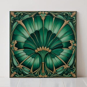 Art Deco Keramikfliese: Geometrische Wanddekoration, Retro-Küchenaufhängung Dusche Badezimmer Deco