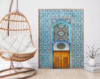 アラビア風玄関タイル壁画：イスラムのモザイクアートパネル - Etsy 日本