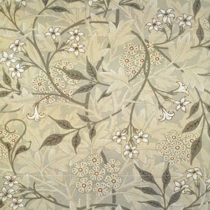 Tile Mural/Mosaic Ceramic Panel of Jasmin - William Morris Pattern - Flower Wall Art - Botanical Print - Tile Mural Mosaic - Floral Painting