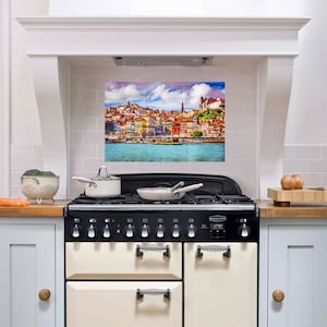 Tile Mural/Mosaic Ceramic Panel of Porto -Porto wall print - Portuguese tile Mural - Tile Mural - Gloss Tiles - Tile Mosaic - Accent tiles
