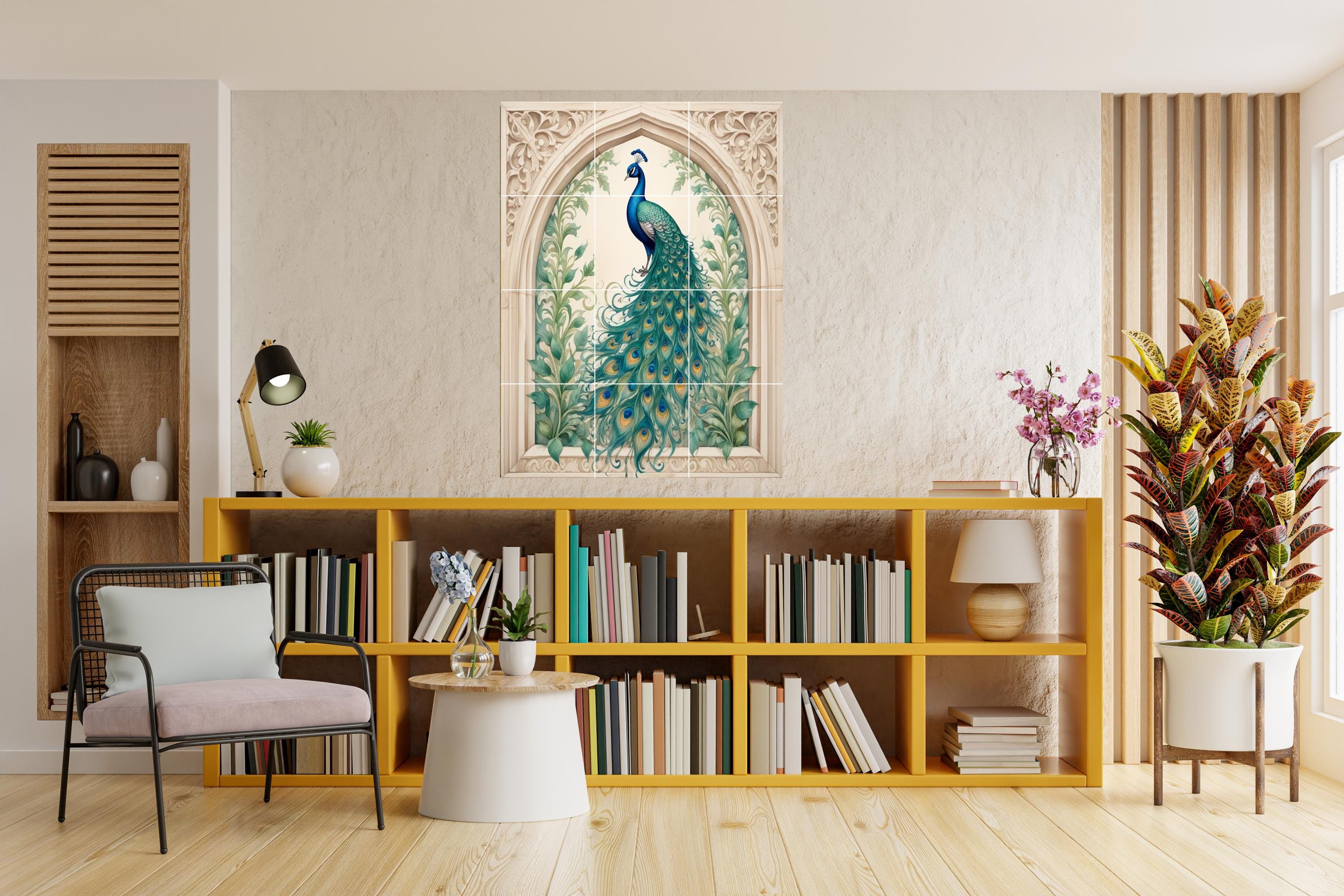 グラフィックジャンク Buy Peacock Tiles Online In India - Etsy India