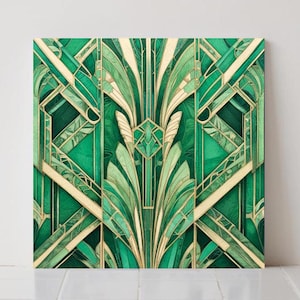 Płytki ceramiczne w stylu art déco: geometryczne dekoracje ścienne, panele ścienne do kuchni
