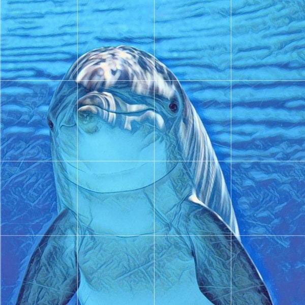 Ceramic Dolphin Wall Art Etsy