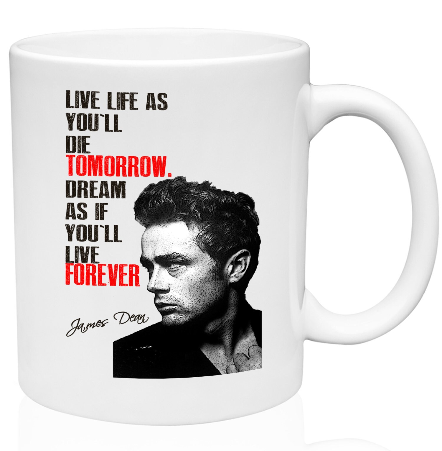 James Dean 1 11oz Ceramic High Quality Coffee Mug Etsy