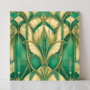 Art Deco Keramikfliese: Geometrische Wanddekoration, Küchenrückwand