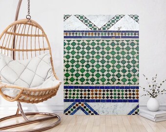 Arabic Tile Mural: Islamic Mosaic Ceramic Panel