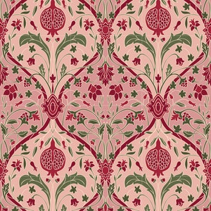 Flower Art Nouveau Ceramic Tile Mural/Mosaic - Floral Art Nouveau -Pattern Art Print - Flower Mural - Botanical Print - Art Nouveau Wall Art