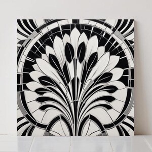 Art Deco Keramikfliese: Geometrische Wanddekoration, Küchenrückwand
