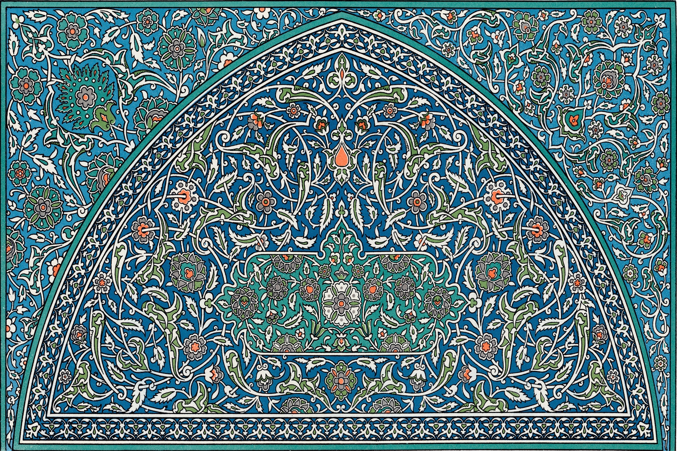 Arabic Tile Mural: Ceramic Mosaic Panel, Islamic Art Decor - Etsy