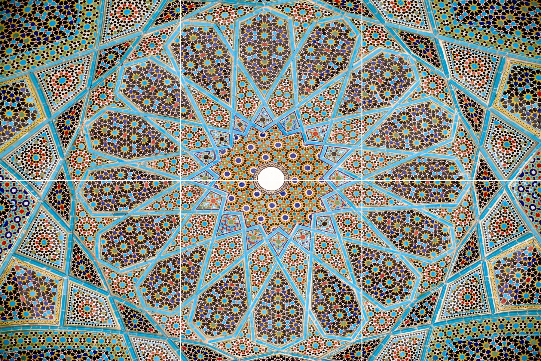 Arabic Mosaic Tile Mural: Geometric Islamic Art Decor - Etsy