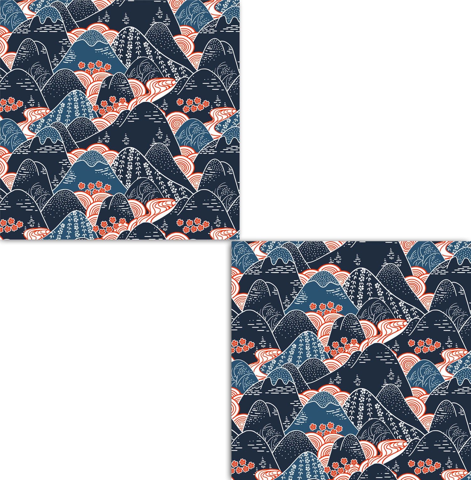 Japanese Tiles Design Two 6 x 6 inches decorative ceramic Etsy