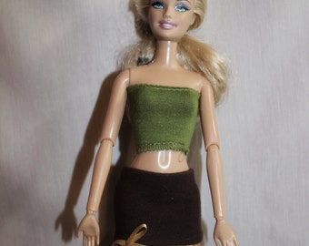 Brown Skirt for Barbie
