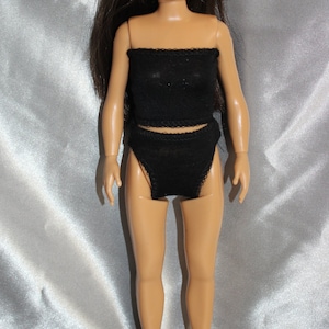 Black  Lingerie  for Lammily doll -2pc