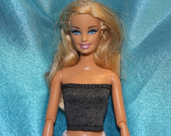 Grey top for Barbie doll