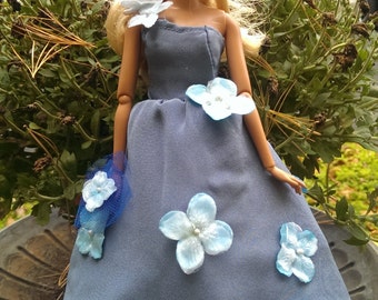 barbie blue dress with flowers Thimbles and Acorns 1770 Sacque Back Gown and Caraco Jacket 18 Inch Doll Clothes Pattern PDF
