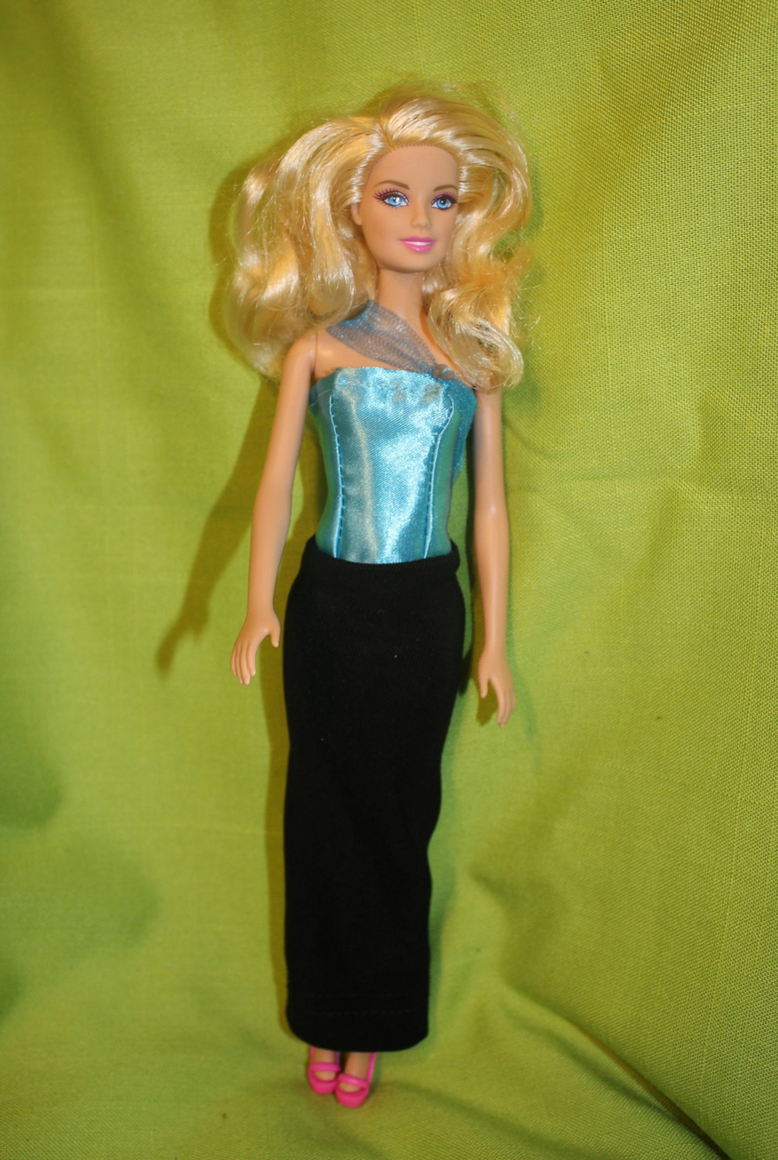 Strapless Barbie Long Dress for Barbie Doll - Etsy