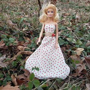 Long beautiful dress for doll