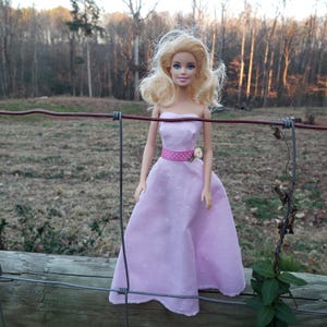 Long beautiful dress for doll
