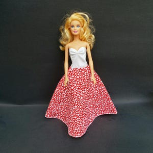 Long beautiful dress for doll