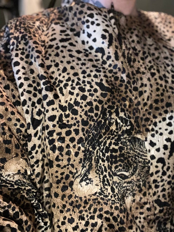 Leopard Print Pullover WindBreaker // Vintage Pul… - image 6