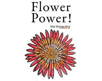 Flower Coloring Book 11 pages