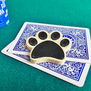 Protège-cartes de poker Cute Dog Paw (Protection de la carte)