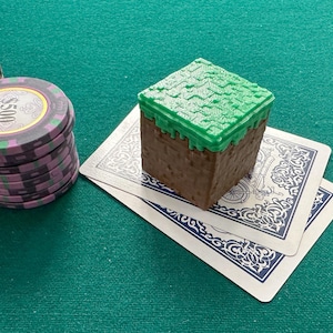 Protetor de cartas de pôquer inspirado no Minecraft (protetor de cartas)